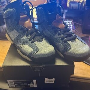Nike Air Jordan 6 Retro w/denim/black sail